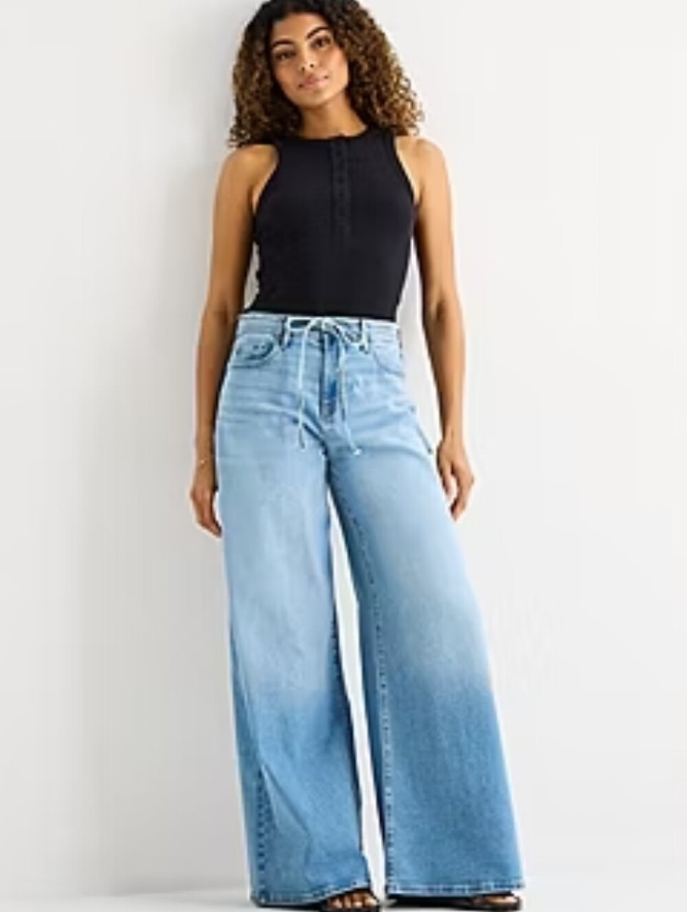 Size 16 *TALL* a.n.a Wide-Leg High-Rise Jeans